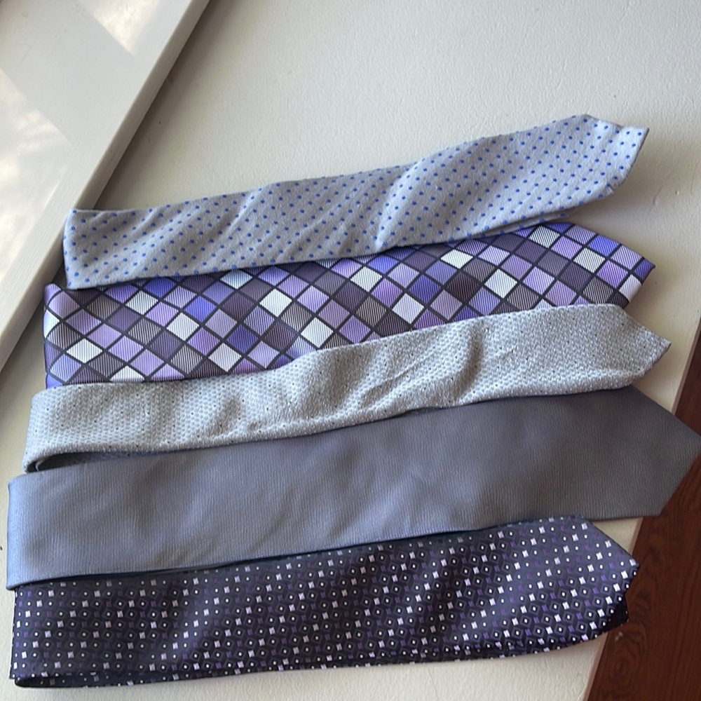 Set of Five Ties. Stafford, Kenneth Cole, and J. Ferrar